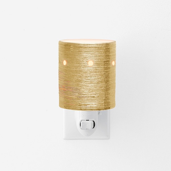 Scentsy etched core gold full size and mini warmers *new in box - Picture 2 of 3